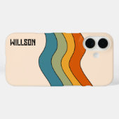 Coques Case-Mate iPhone 60s les années 70 bandes rétro (Verso (horizontal))