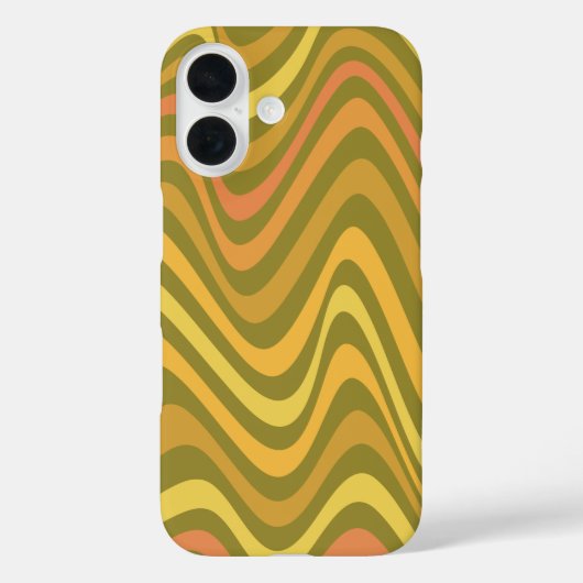 Coques Case-Mate iPhone 60s rétro les années 70 Abstraites lignes Motif ve (Verso)