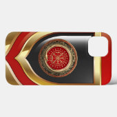 Coques Case-Mate iPhone [610] Vegvisir - Viking Gold Magic Runic Compass (Verso (horizontal))