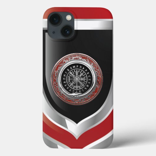 Coques Case-Mate iPhone [610] Vegvisir - Viking Silver Magic Runic Compass (Verso)