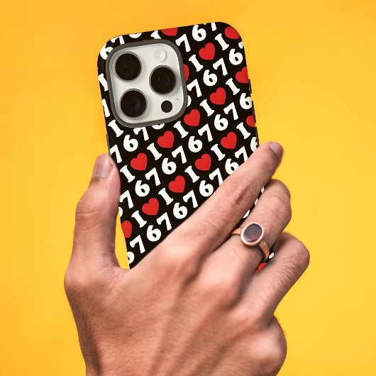 Coques Case-Mate iPhone 67 Mème drôle J'aime six sept 67ème anniversaire