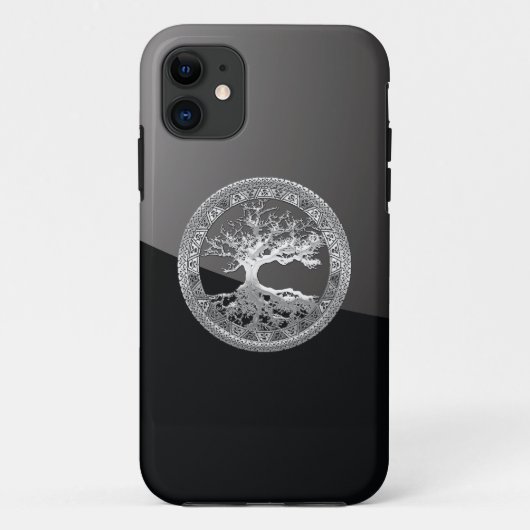 Coques Case-Mate iPhone [68] Arbre celtique d'argent (Dos)