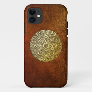 Coque Case-Mate Pour iPhone [68] Calendrier Mayan [Aztec] [Or]