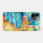 Coques Case-Mate iPhone *~* 6 Aquarelle Mer Plage Sable Parapluie (Dos (Horizontal))