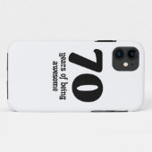 Coques Case-Mate iPhone 70 ans d'être génial (Dos (Horizontal))
