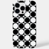 Coques Case-Mate iPhone 70s Checks and Circles Black and White (Verso)