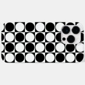 Coques Case-Mate iPhone 70s Checks and Circles Black and White (Verso (horizontal))
