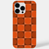 Coques Case-Mate iPhone 70s Checks and Circles Flame Orange (Verso)