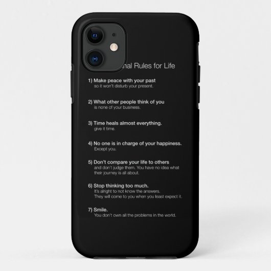 Coques Case-Mate iPhone 7 règles cardinales pendant la vie (Dos)