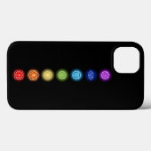 Coques Case-Mate iPhone 7 Symboles Chakra | Black (Verso (horizontal))