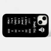 Coques Case-Mate iPhone 7 T-shirt Péchés Mortels (Verso (horizontal))