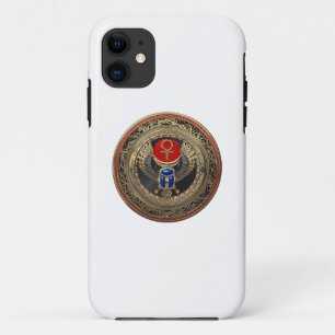Case-Mate iPhone Case [800] Scarab en or sacré égyptien ailé avec Ankh