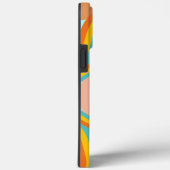 Coques Case-Mate iPhone 80s esthétique rétro Abstrait Nom monogramme perso (Verso / Droite)