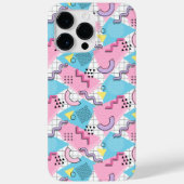 Coques Case-Mate iPhone 80's Memphis Active Pink Light Blue (Verso)
