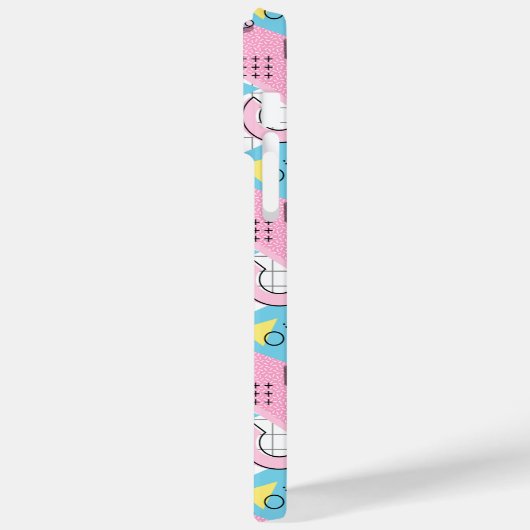 Coques Case-Mate iPhone 80's Memphis Active Pink Light Blue (Verso / Gauche)