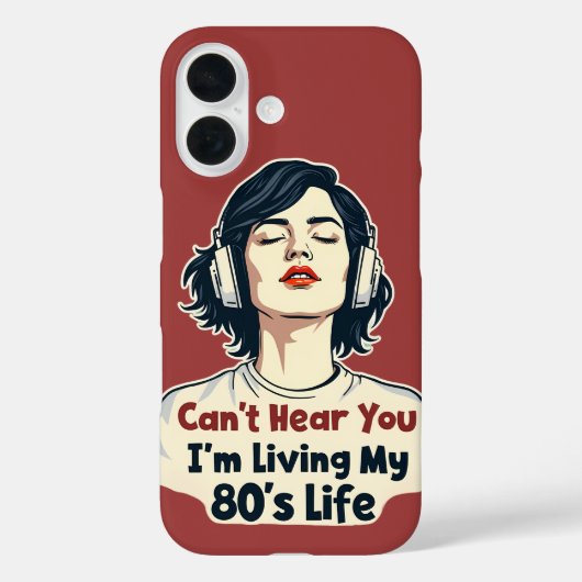 Coques Case-Mate iPhone 80s Rétro Nostalgic Music Lover Throwback Design (Verso)