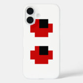 Coques Case-Mate iPhone 8 bits Éffrayants yeux rouges (Verso)