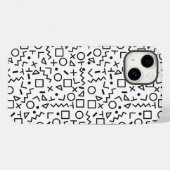 Coques Case-Mate iPhone 90's Black & White Shapes Motif (Verso (horizontal))