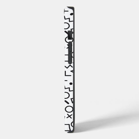 Coques Case-Mate iPhone 90's Black & White Shapes Motif (Verso / Gauche)