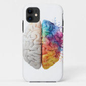 Coques Case-Mate iPhone A brain divided between logical and creative sides (Dos)