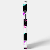 Coques Case-Mate iPhone à damiers chauve-souris (Verso / Gauche)