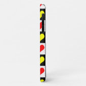 Coques Case-Mate iPhone à damiers Coeurs colorés Motif (Dos/Gauche)