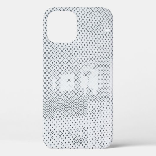 Coques Case-Mate iPhone À damiers gris et blanc (Verso)