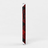 Coques Case-Mate iPhone à damiers Monogramme Noël Rouge Buffle Plaid (Dos/Droite)