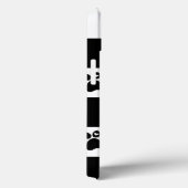 Coques Case-Mate iPhone À damiers noir et blanc (Verso / Droite)