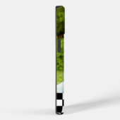 Coques Case-Mate iPhone à damiers photo personnalisée et monogramme (Verso / Droite)