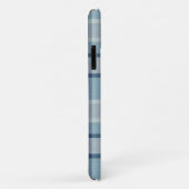 Coques Case-Mate iPhone À damiers texturé gris clair (Dos/Droite)