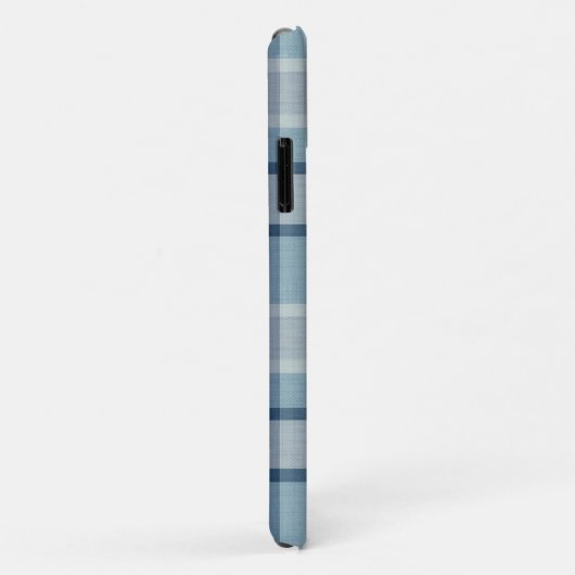 Coques Case-Mate iPhone À damiers texturé gris clair (Dos/Droite)