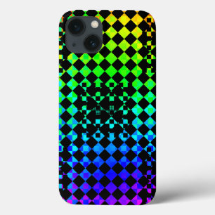 iPhone 13 Coque à damiers Twist par Kenneth Yoncich