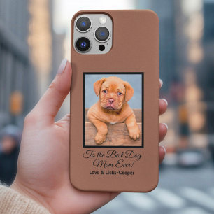 Coques iPhone 16 Pro Max À la meilleure maman de chien jamais personnalisé