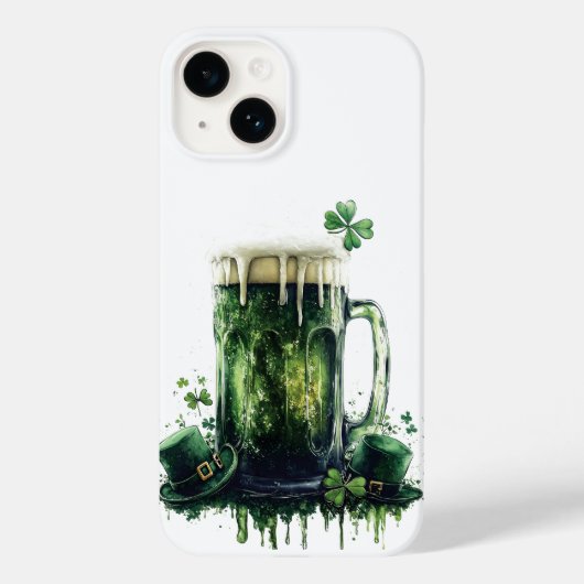 Coques Case-Mate iPhone À la Saint-Patrick ! Illustration de bière (Verso)