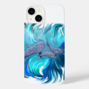 Coque Pour iPhone 14 À l'école Dolphin