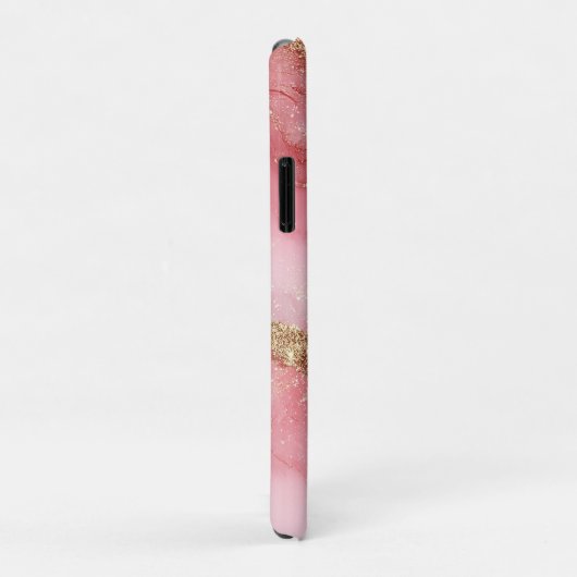 Coques Case-Mate iPhone A luxurious pink marble background (Dos/Droite)