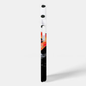 Coques Case-Mate iPhone À petits pois Abstraits de pavot rouge floral (Verso / Gauche)