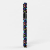 Coques Case-Mate iPhone à petits pois, étiquette et initiales (Dos/Droite)