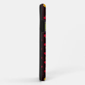 Coques Case-Mate iPhone à petits pois pour ajouter une lettre initiale (Dos/Droite)