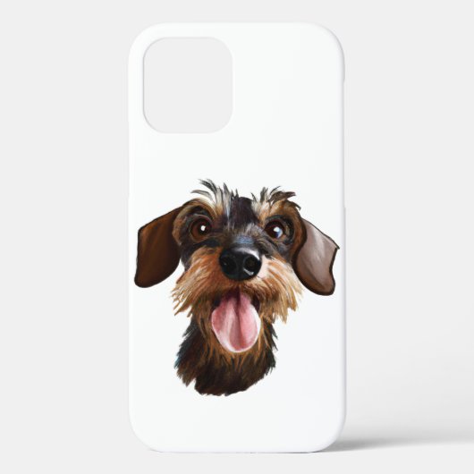 Coques Case-Mate iPhone À poils durs Dachshund (Verso)