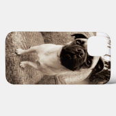 Coques Case-Mate iPhone A Pug with its Head Titled to the Side (Verso (horizontal))