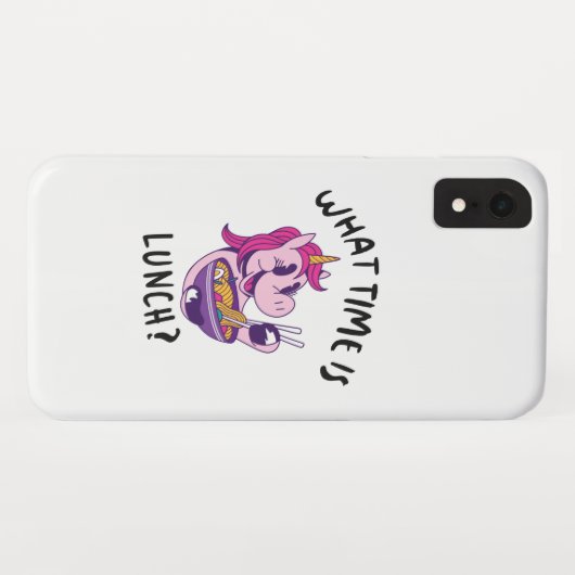 Coques Case-Mate iPhone À quelle heure est le déjeuner (Dos (Horizontal))