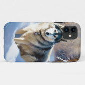 Coques Case-Mate iPhone Aaskan Malamute Qu'il neige Noël (Dos (Horizontal))