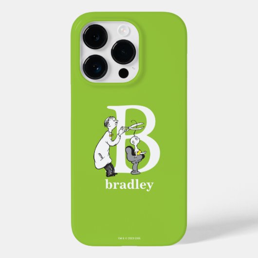 Coques Case-Mate iPhone ABC du Dr Seuss : Lettre B - Blanc | Ajouter Votre (Verso)