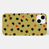 Coques Case-Mate iPhone ABC Lettre XYZ pomme enfant étudiant Retour 2 écol (Verso (horizontal))