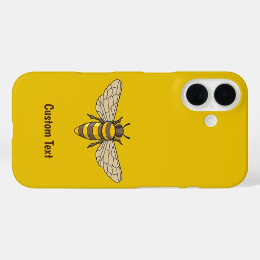 Coques Case-Mate iPhone abeille (Verso (horizontal))