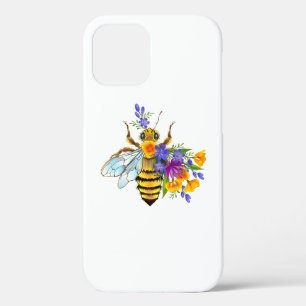 Case-Mate iPhone Case Abeille à fleurs avec plantes sauvages