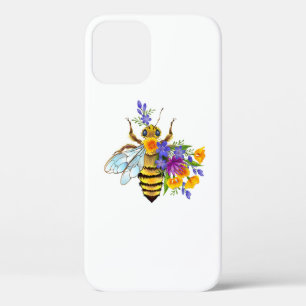 Case-Mate iPhone Case Abeille à fleurs avec plantes sauvages