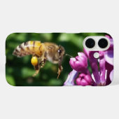Coques Case-Mate iPhone Abeille de miel affamée et Lilacs (Verso (horizontal))